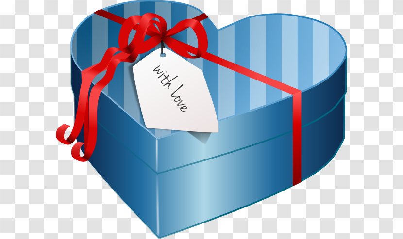 Box Gift Valentines Day Heart Clip Art - Small Present Cliparts Transparent PNG