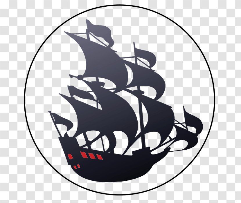 Stencil Sailing Ship Piracy - Royaltyfree Transparent PNG