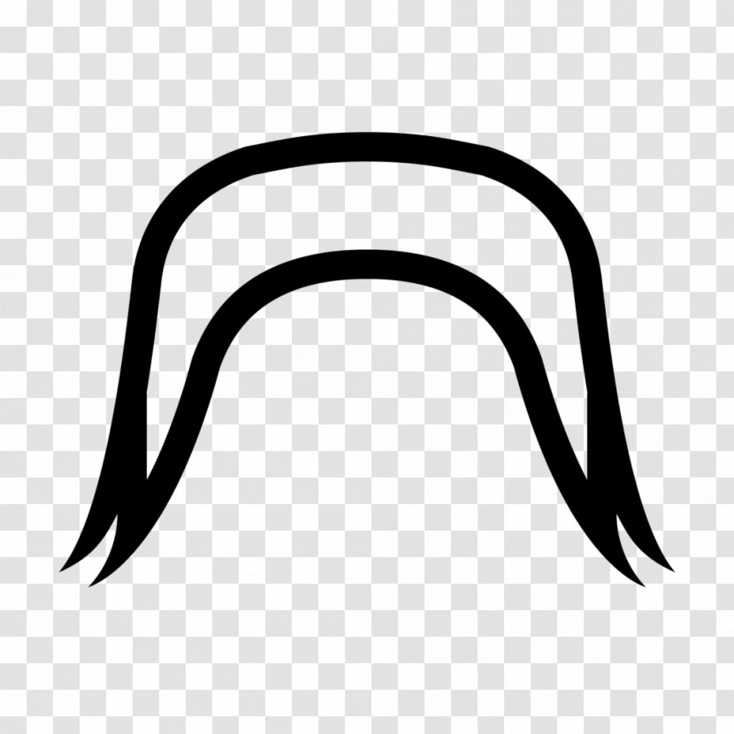 Walrus Moustache Clip Art - Mustache Sketch Transparent PNG