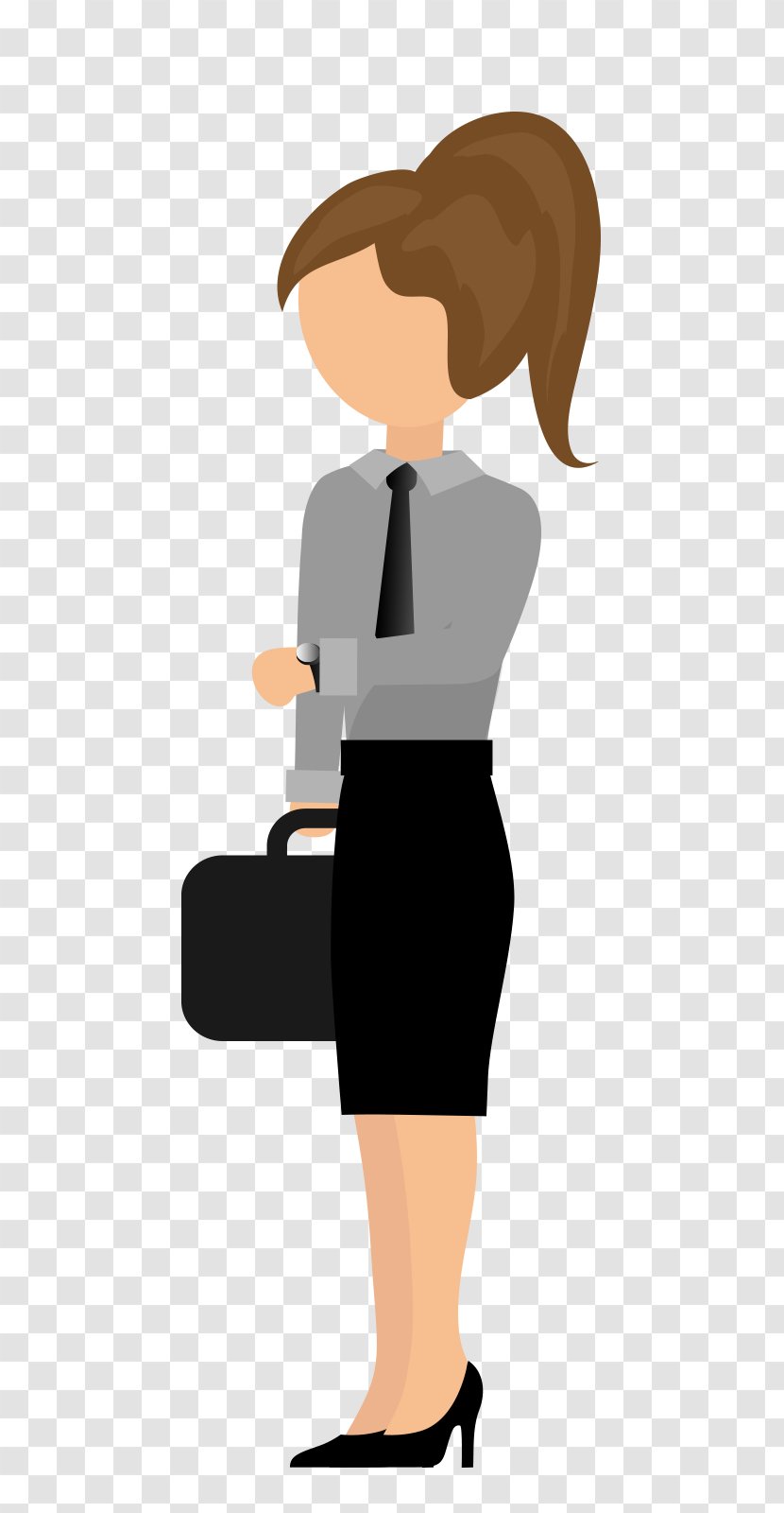 Businessperson Flat Design - Watercolor - Business Woman Transparent PNG