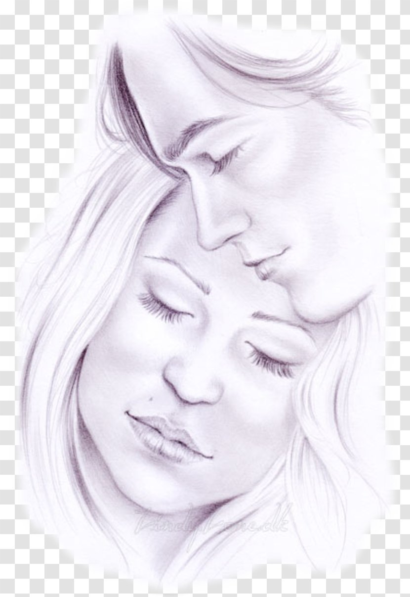 Drawing DeviantArt Hobby Pencil - Heart - Love Couple Transparent PNG