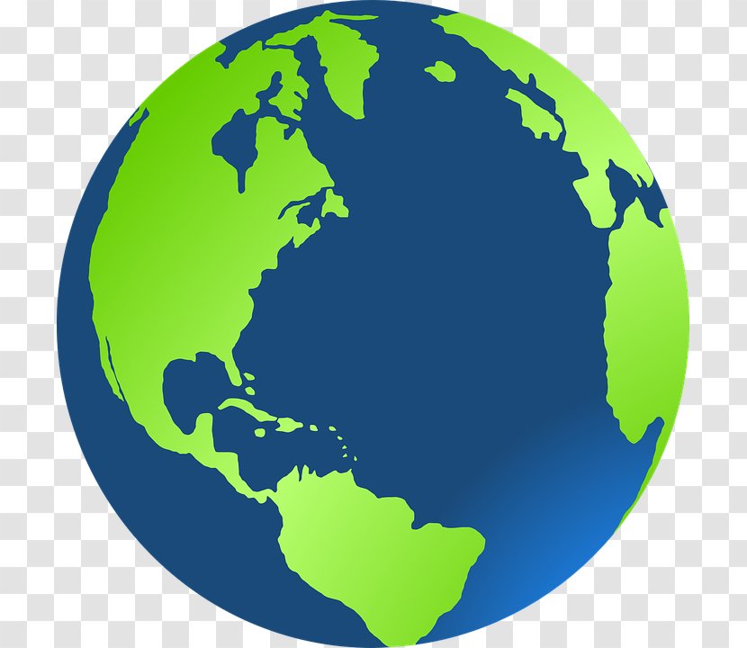 World Globe Clip Art - Map - Continents Vector Transparent PNG