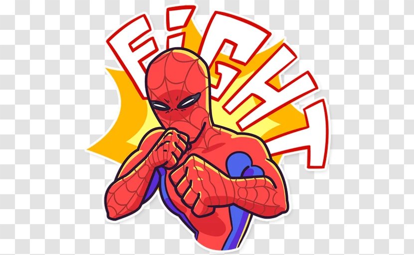 Spider-Man Superman Telegram Superhero Sticker - Spiderman Transparent PNG