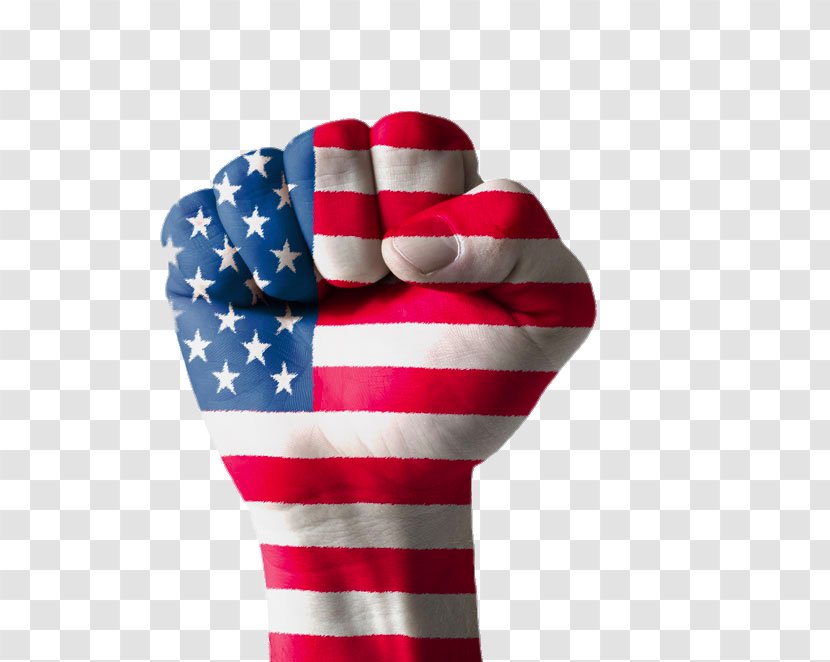 Flag Of The United States Fist Stock Photography - Creative Hand Painted Transparent PNG
