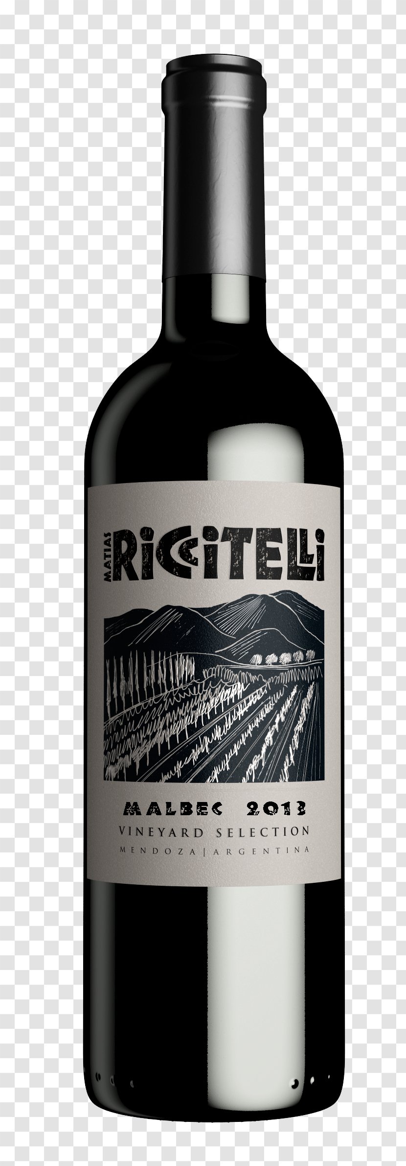 Malbec Liqueur Red Wine Bodega Matias Riccitelli MR & - Bottle Transparent PNG