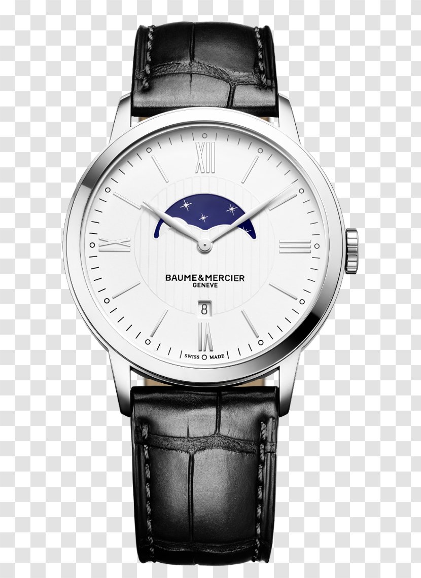 Baume Et Mercier & Men's Classima Watch Swiss Made Movement - Platinum Transparent PNG