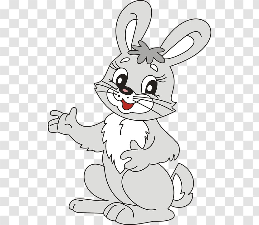 Easter Bunny Bugs Hare Holland Lop White Rabbit - Artwork - Cartoon Transparent PNG