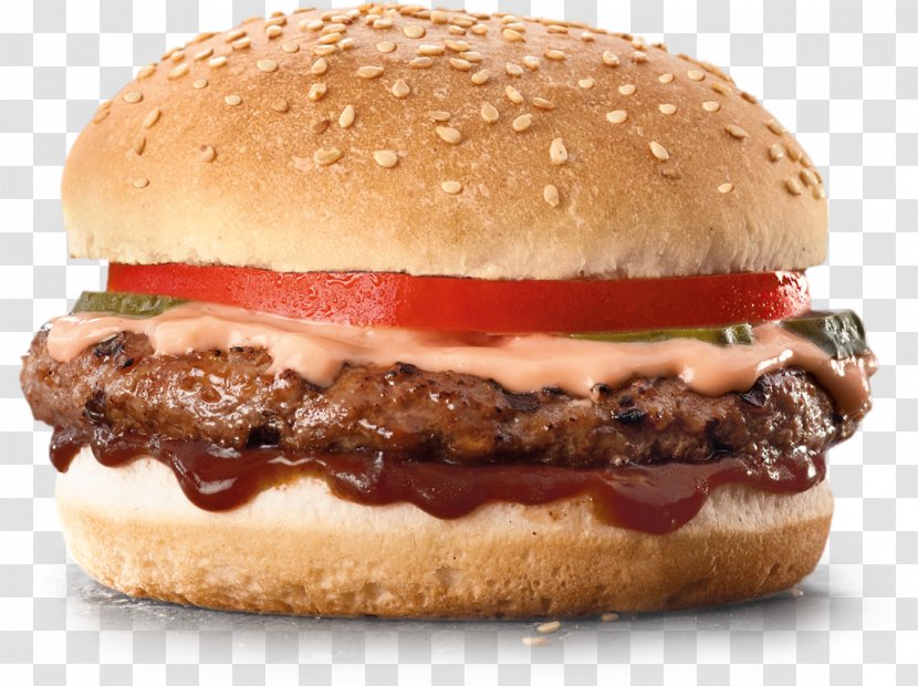 Cheeseburger Hamburger Fast Food French Fries Steers - Watercolor - Burger Top View Transparent PNG
