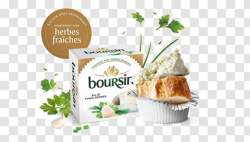 Boursin Cheese Fines Herbes Flavor Food - Fine Herbs Transparent PNG