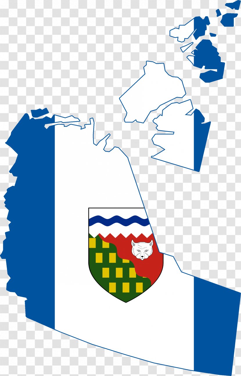 Flag Of The Northwest Territories Blank Map - Area - Canada Transparent PNG