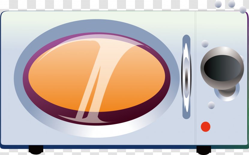 Microwave Oven Home Appliance - Orange - Vector Elements Transparent PNG