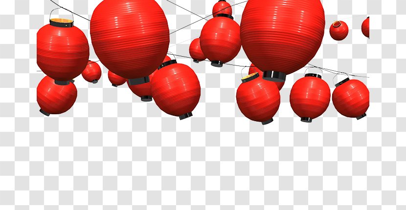 Lantern Download Illustration - Photography - Chinese New Year Red Lanterns Transparent PNG