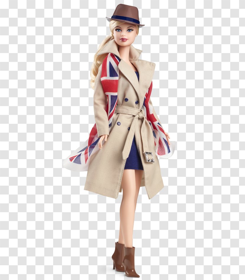 United Kingdom Amazon.com Royal U.K. Barbie Doll - Trench Coat - Retro Culture Transparent PNG
