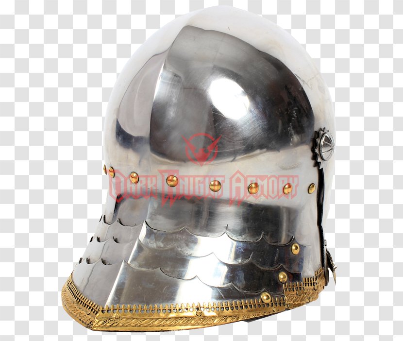 Helmet Sallet Bevor Components Of Medieval Armour Gothic Plate - Headgear Transparent PNG