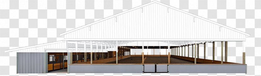 Horse Equestrian Roof Log Cabin Architecture - Riding Arena Transparent PNG