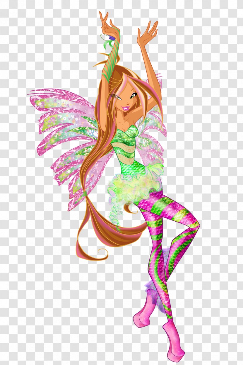 Flora Bloom The Trix Sirenix Fairy - Barbie Transparent PNG