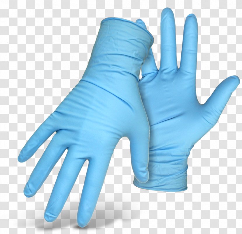 Medical Glove Nitrile Rubber Latex - Hand - Gloves Transparent PNG