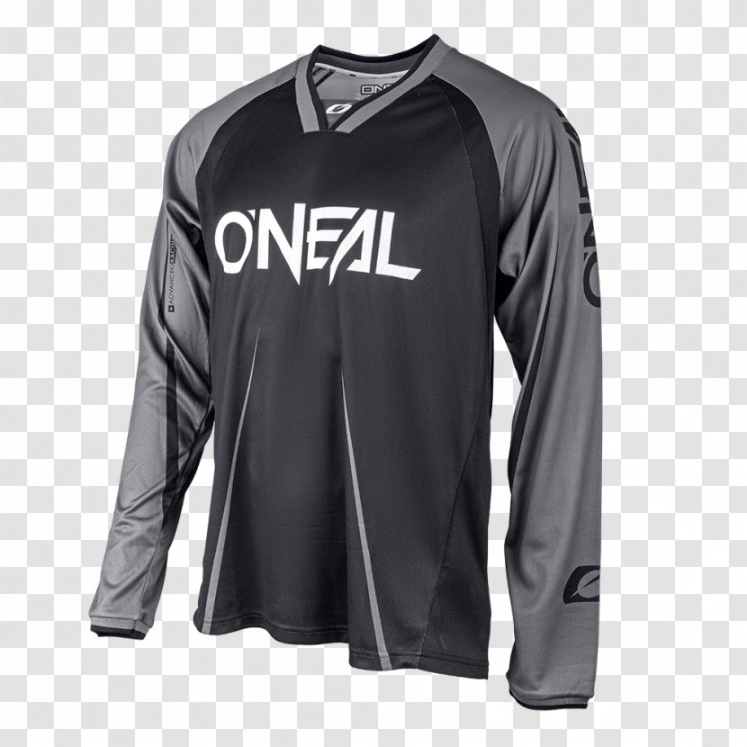 Long-sleeved T-shirt Cycling Jersey Clothing - Black Transparent PNG