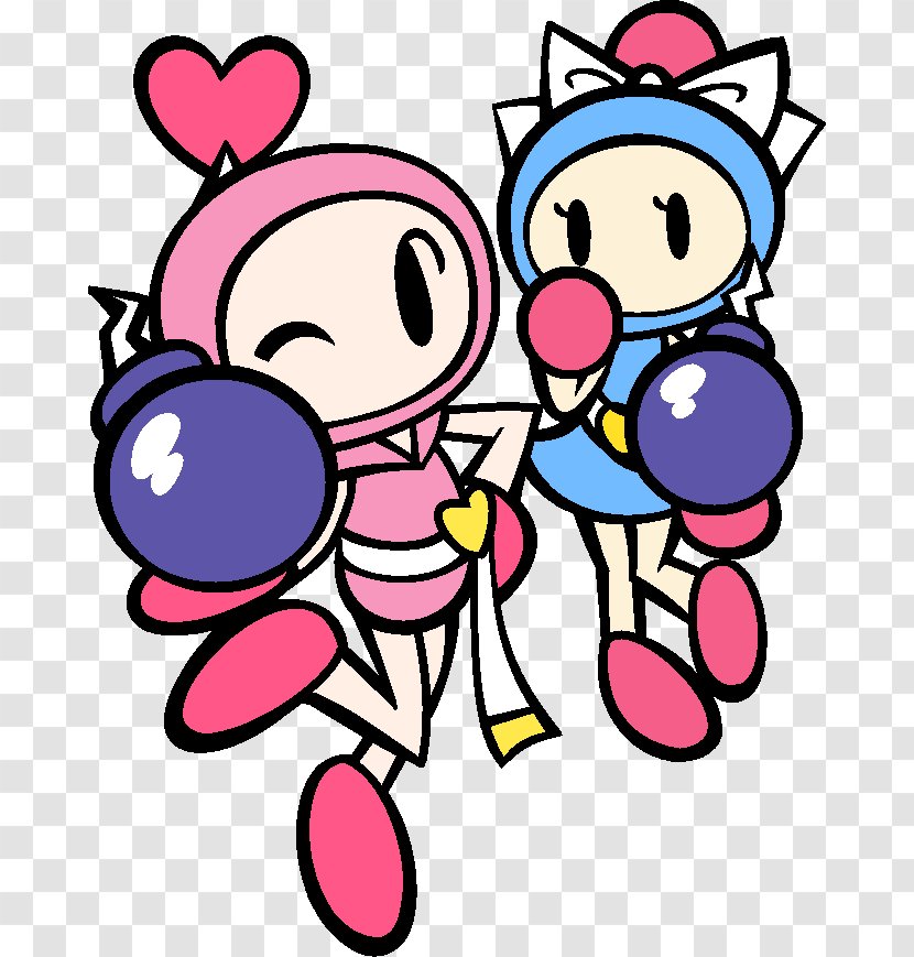 Super Bomberman R Land Touch! 2 Video Game 凶悪ボンバー五人衆 Pink - Flower Transparent PNG