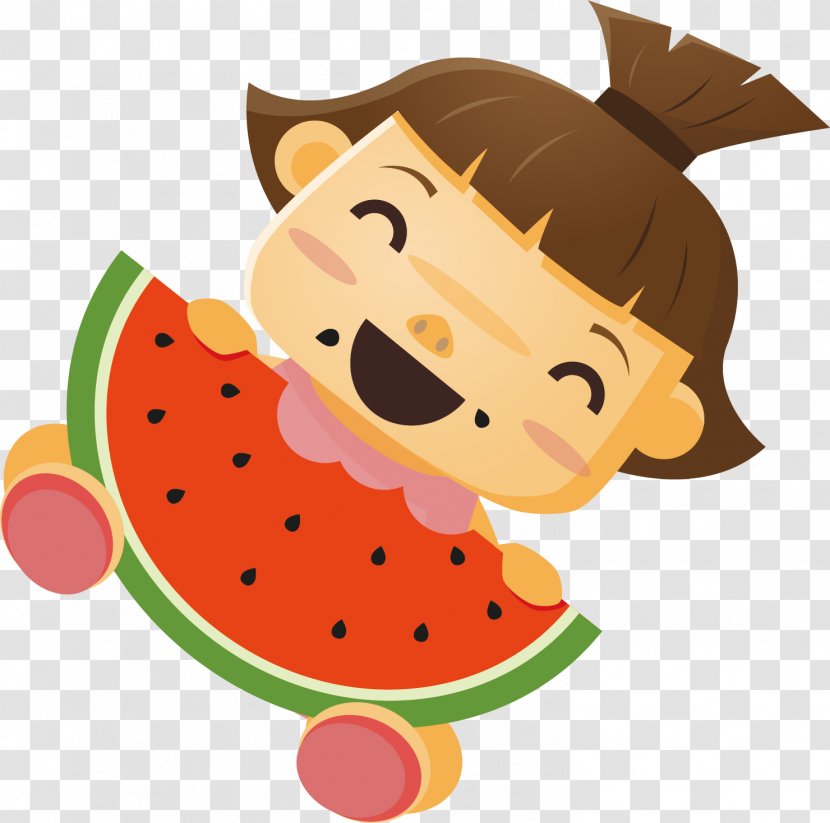 Watermelon Cartoon Clip Art - Silhouette Transparent PNG