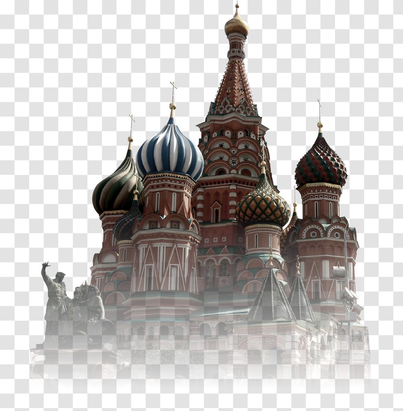 Moscow Kremlin Red Square Saint Basil's Cathedral Lenin's Mausoleum GUM - Facade Transparent PNG