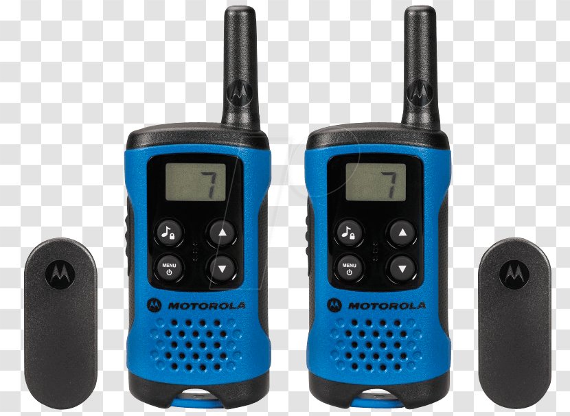 Walkie-talkie PMR446 Two-way Radio Motorola TLKR Walkie Talkie - Solutions Transparent PNG