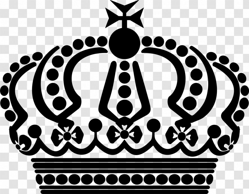 Drawing Queen Regnant Crown Clip Art - Monochrome Transparent PNG