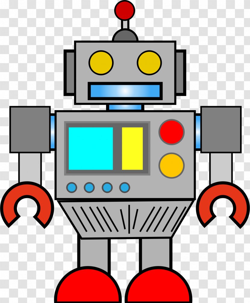 Line Work Of Art Clip - Robots Transparent PNG