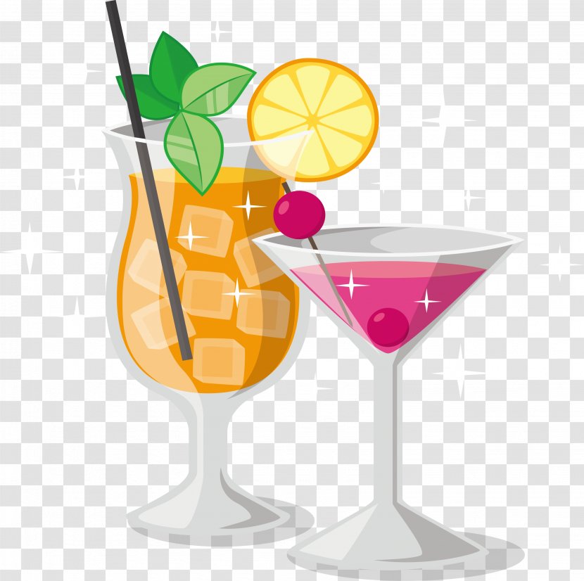 Martini Wine Cocktail Mai Tai Cosmopolitan - Non Alcoholic Beverage - Beach Party Transparent PNG