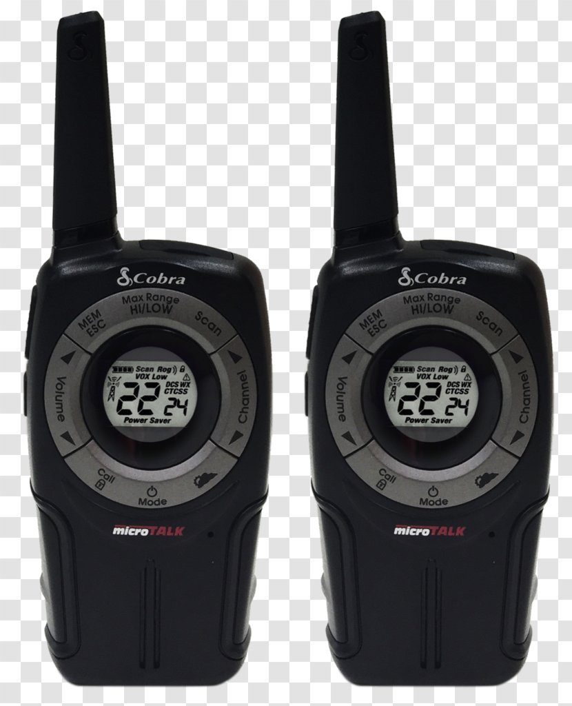 Family Radio Service Two-way Cobra PRO Bluetooth 45km 2-Way Walkie-talkie - Walkietalkie Transparent PNG