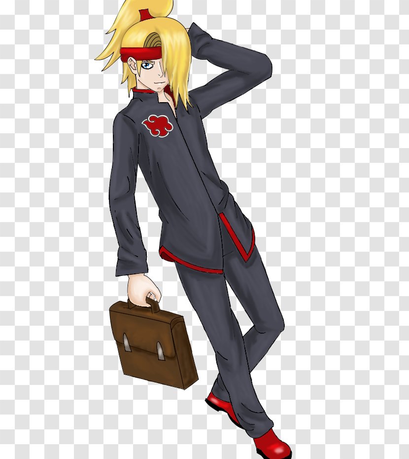 Deidara Sasori Gaara School Uniform - Frame Transparent PNG