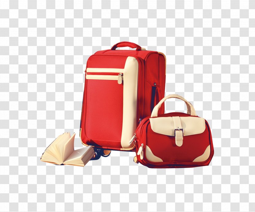 Baggage - Handbag - Red Bag Transparent PNG