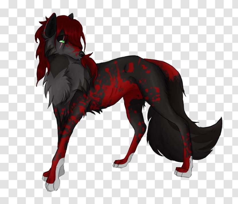 Dog Pack Wadera Magic Red - Blood - White Wolf Drawings Transparent PNG