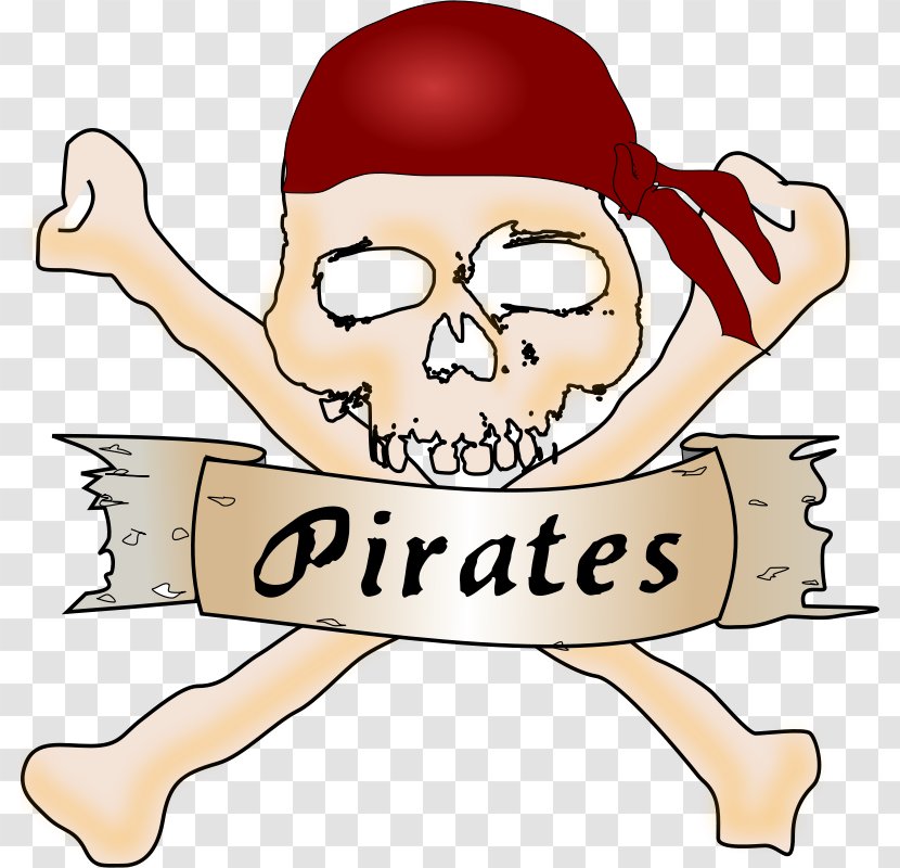 Piracy Clip Art - Silhouette - Pirate Skull Transparent PNG