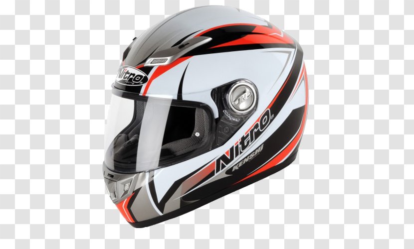 Motorcycle Helmets Nitro Bicycle - Protective Gear In Sports Transparent PNG