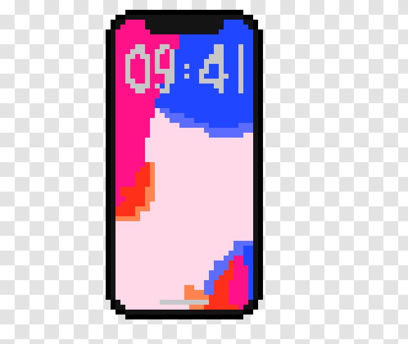 IPhone X 7 Pixel Art - Text - Old Telephone Transparent PNG