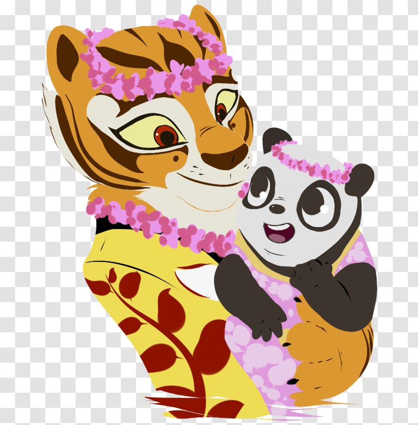 Tigress Po Giant Panda Lei Kung Fu - Cat Like Mammal - Kong-fu Transparent PNG