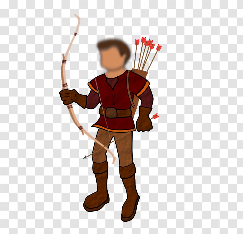 Bow And Arrow Clip Art - Ranged Weapon - Archer Transparent PNG