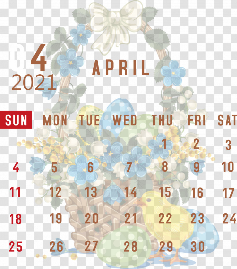 April 2021 Printable Calendar April 2021 Calendar 2021 Calendar Transparent PNG