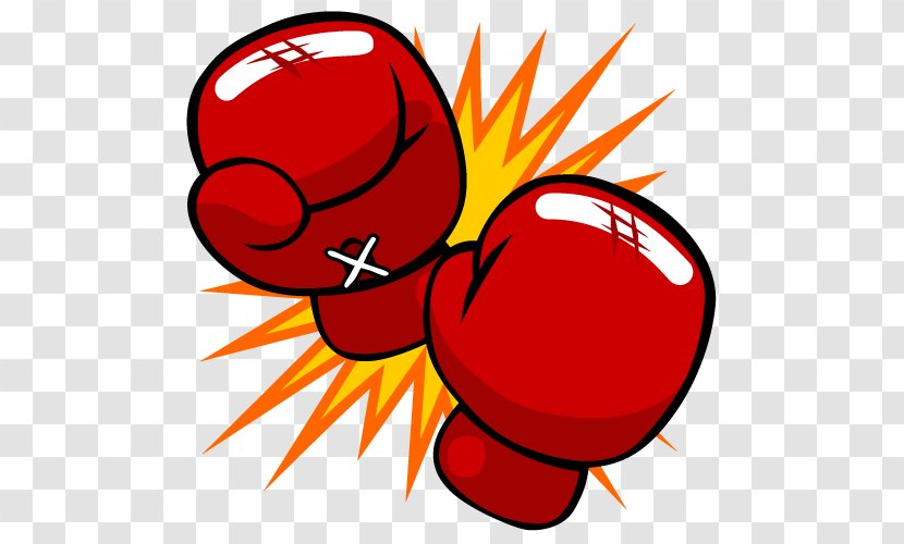 Boxing Glove Kickboxing Cartoon Punch - Gloves Transparent PNG
