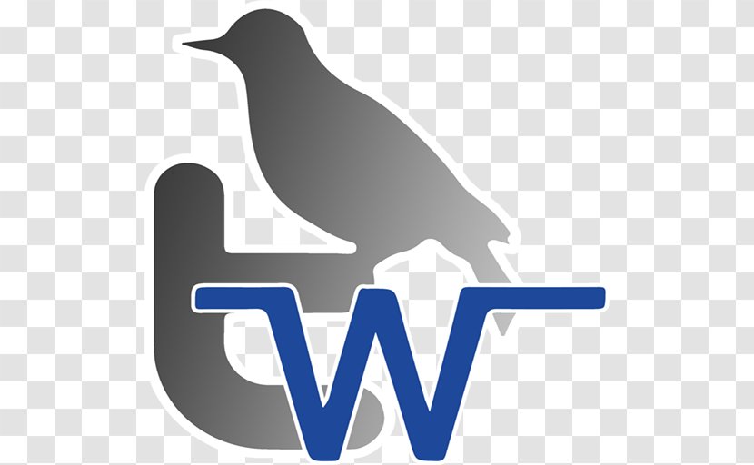 Beak Logo Flightless Bird Font - Blue Transparent PNG