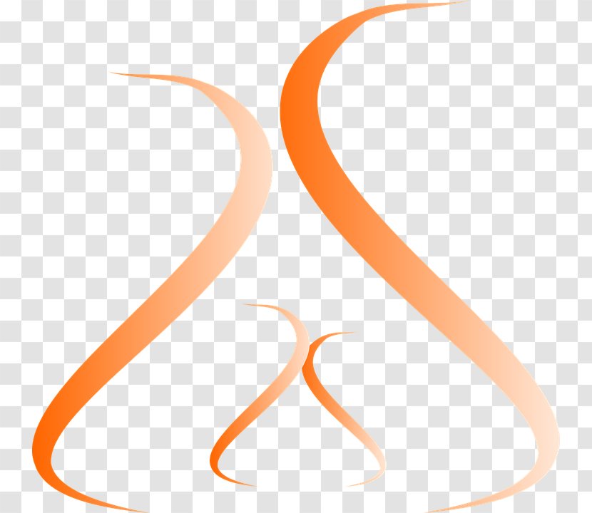 Clip Art Line Product Design Angle Number - Orange Transparent PNG