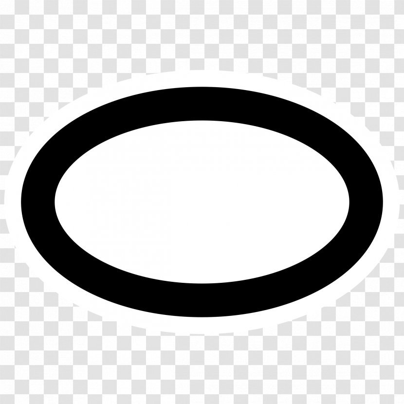 Ellipse Photographic Filter Clip Art - Black And White - Symbol Transparent PNG