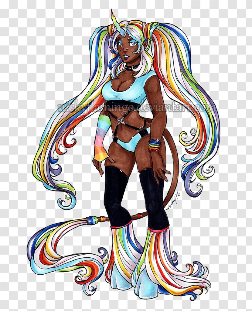 Clothing Accessories Illustration Costume Accessoire Cartoon - Double Rainbow Unicorn Transparent PNG