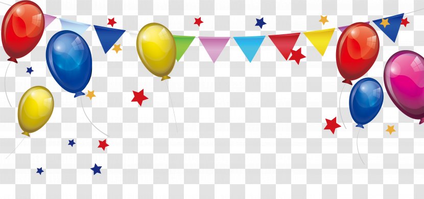 Birthday Cake Cupcake - Party - Colorful Balloon Material Transparent PNG