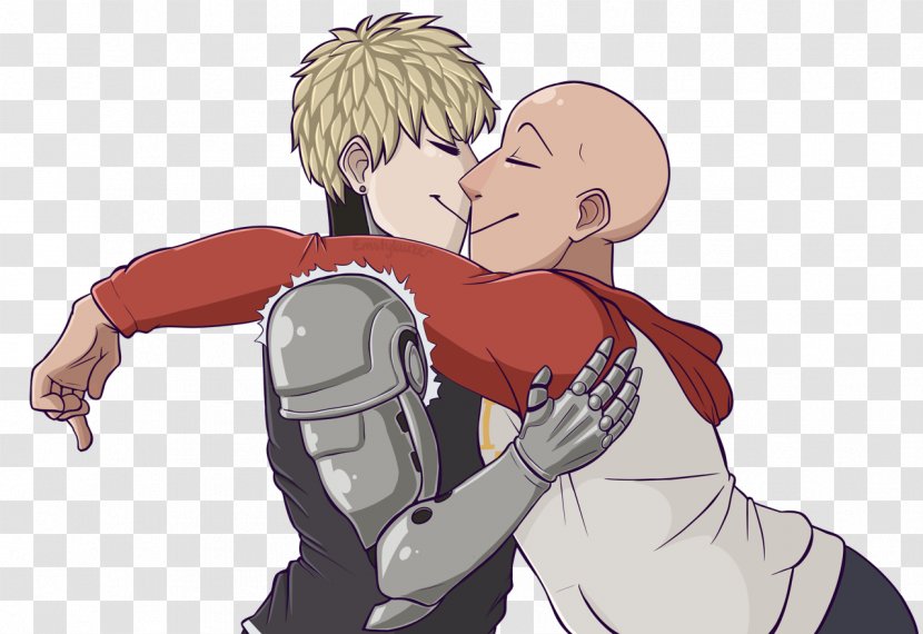 Drawing Art Hug Friendship - Heart - One Punch Man Transparent PNG