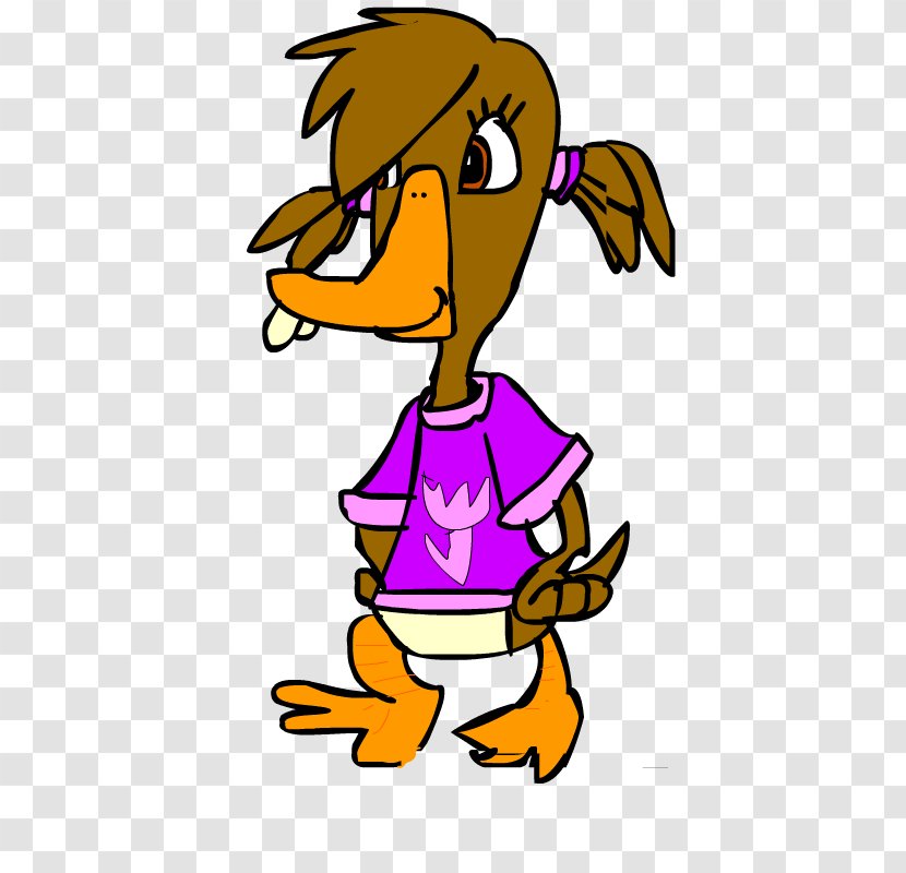 Duck Abby Mallard Fan Art Drawing - Yellow Transparent PNG