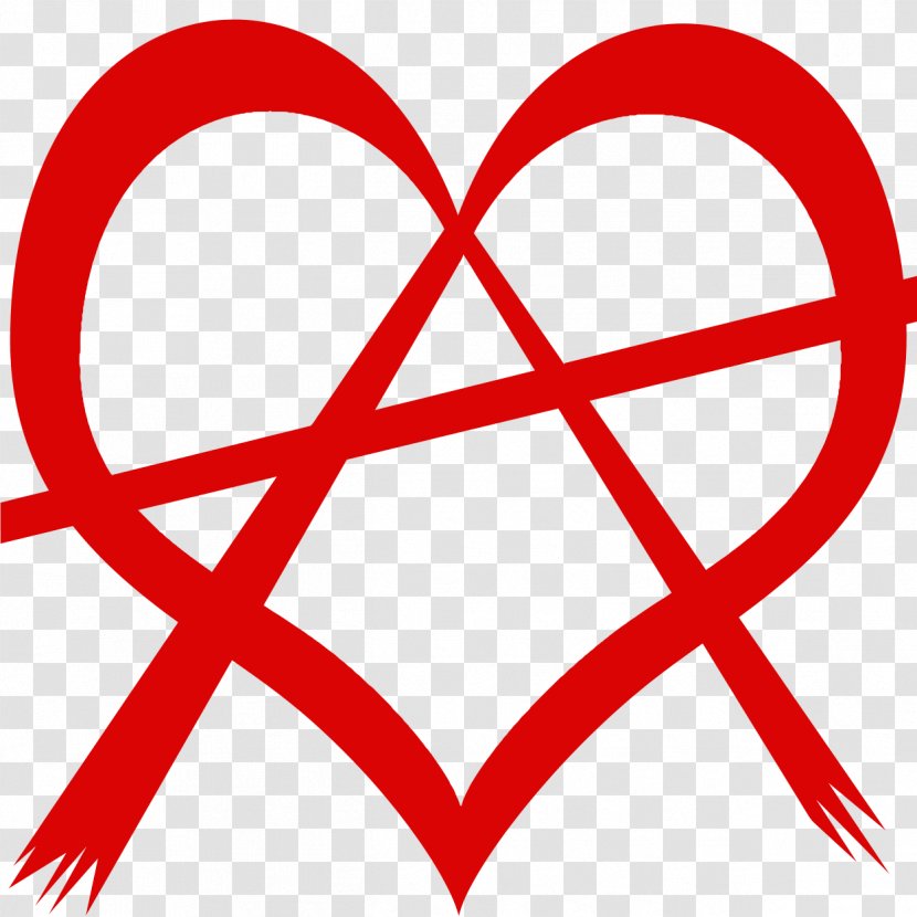 Relationship Anarchy Heart Anarchism Symbol - Frame Transparent PNG