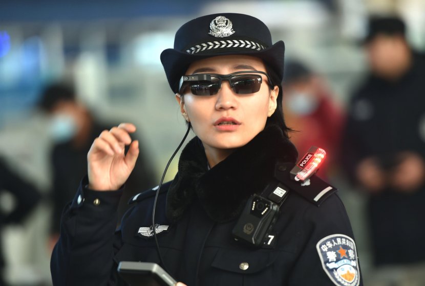 China Google Glass Police Officer Smartglasses Facial Recognition System - Official Transparent PNG