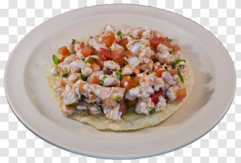 Vegetarian Cuisine Tostada Recipe Seafood Finger Food - Salad Transparent PNG